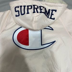 Supreme X Champion sherpa lined hooded jacket